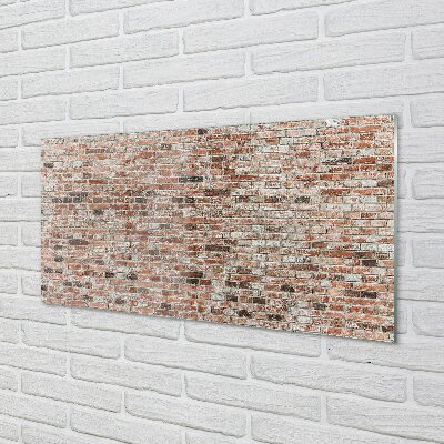 Glasbilder Vintage brick wall