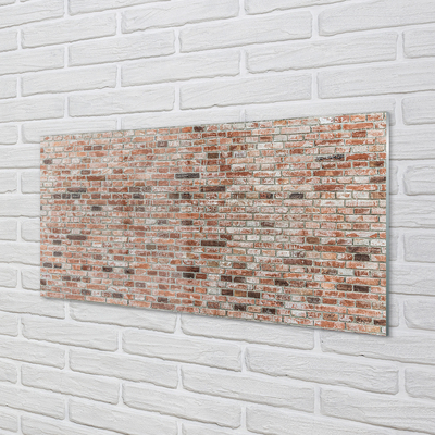 Glasbilder Vintage brick wall