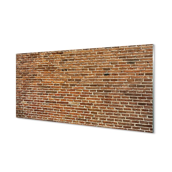 Glasbilder Vintage brick wall