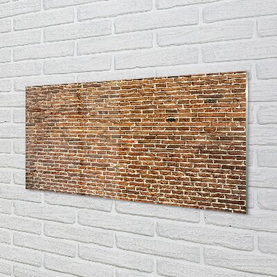 Glasbilder Vintage brick wall