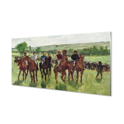 Glasbilder Reiten auf dem pferd kunst