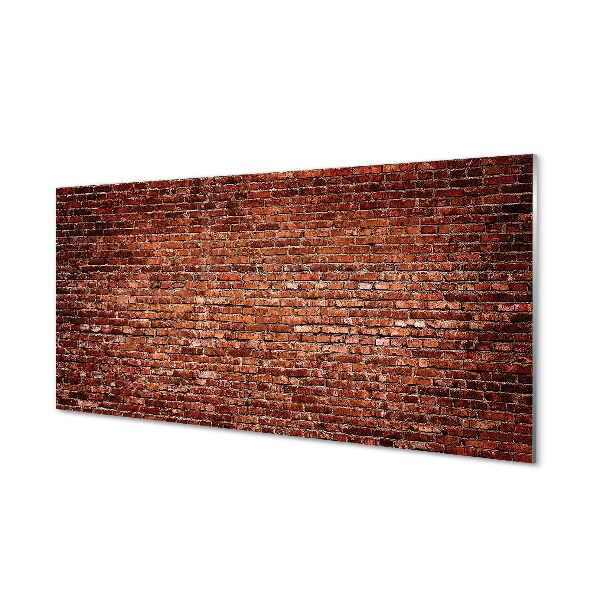 Glasbilder Vintage brick wall