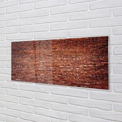 Glasbilder Vintage brick wall