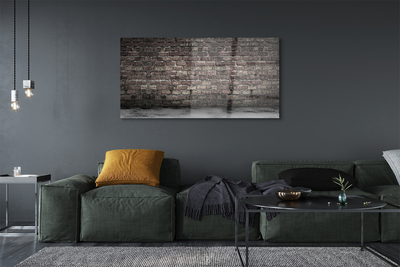 Glasbilder Vintage brick wall