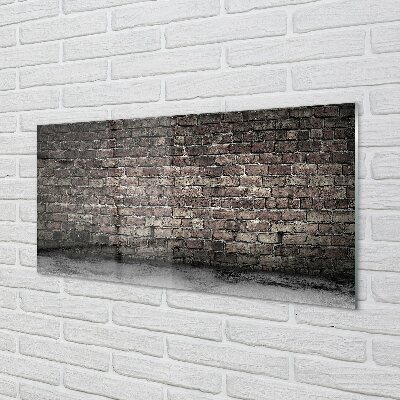 Glasbilder Vintage brick wall