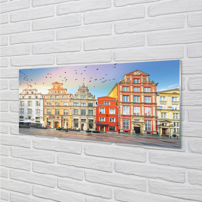 Glasbilder Danzig altstadt gebäude