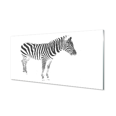 Glasbilder Painted zebra