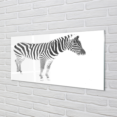 Glasbilder Painted zebra