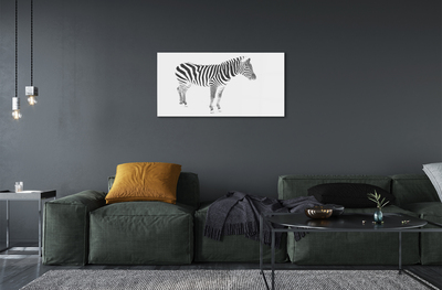 Glasbilder Painted zebra