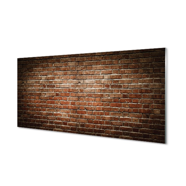 Glasbilder Vintage brick wall