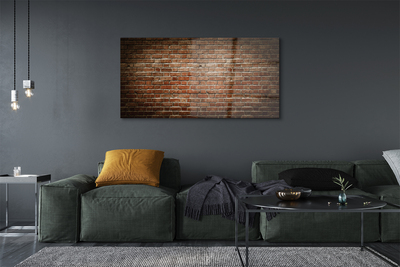 Glasbilder Vintage brick wall