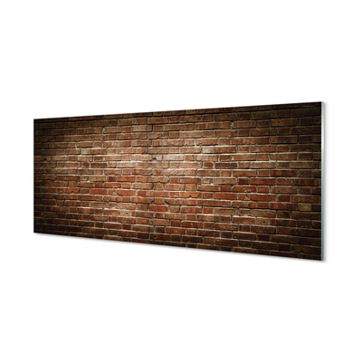 Glasbilder Vintage brick wall