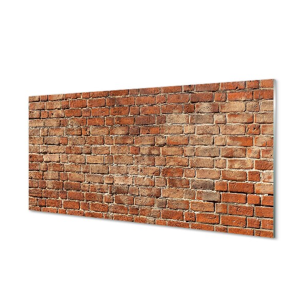 Glasbilder Vintage brick wall