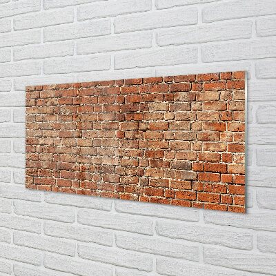 Glasbilder Vintage brick wall