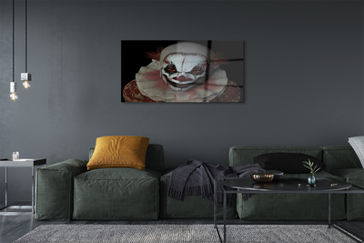 Glasbilder Die beängstigende clown