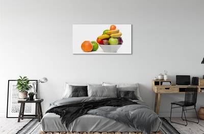 Glasbilder Obst in eine schüssel geben