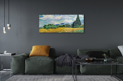 Glasbilder Prairie cypress art