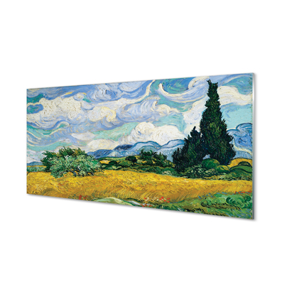 Glasbilder Prairie cypress art