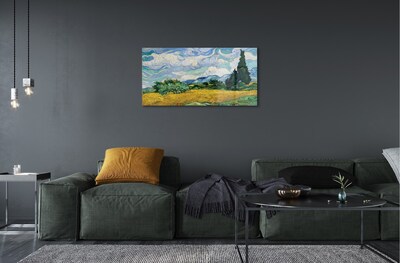 Glasbilder Prairie cypress art