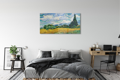 Glasbilder Prairie cypress art