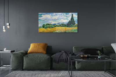 Glasbilder Prairie cypress art