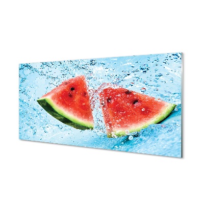 Glasbilder Wassermelone wasser