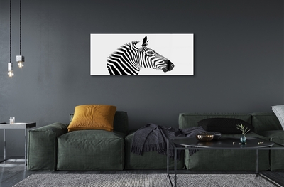 Glasbilder Illustration von zebra