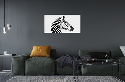 Glasbilder Illustration von zebra