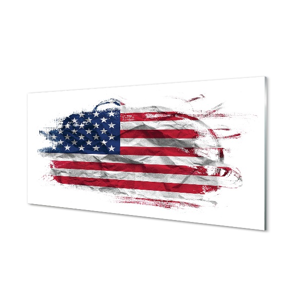 Glasbilder United states flag