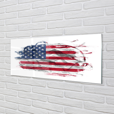 Glasbilder United states flag