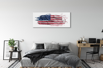 Glasbilder United states flag