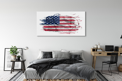 Glasbilder United states flag