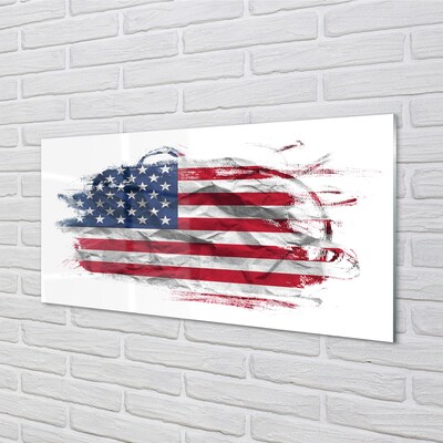 Glasbilder United states flag