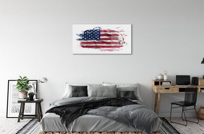 Glasbilder United states flag