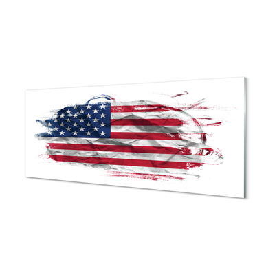 Glasbilder United states flag