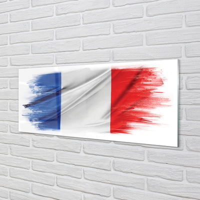 Glasbilder Die flagge von frankreich