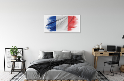 Glasbilder Die flagge von frankreich