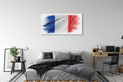 Glasbilder Die flagge von frankreich