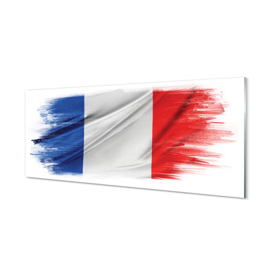 Glasbilder Die flagge von frankreich