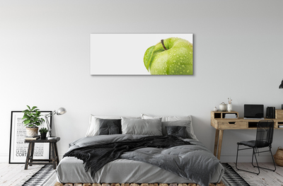 Glasbilder Apple-tropfen grünes wasser