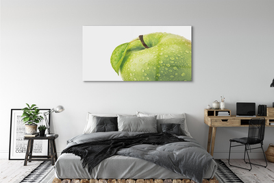 Glasbilder Apple-tropfen grünes wasser