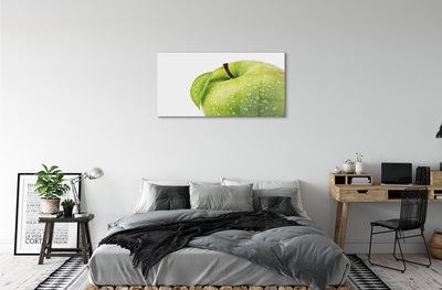 Glasbilder Apple-tropfen grünes wasser
