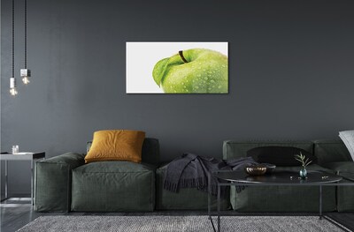 Glasbilder Apple-tropfen grünes wasser