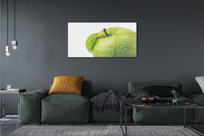 Glasbilder Apple-tropfen grünes wasser