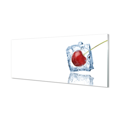 Glasbilder Kirsche eiswürfel