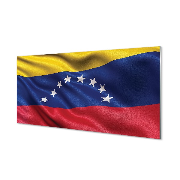 Glasbilder Venezuela flag