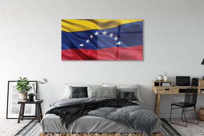 Glasbilder Venezuela flag