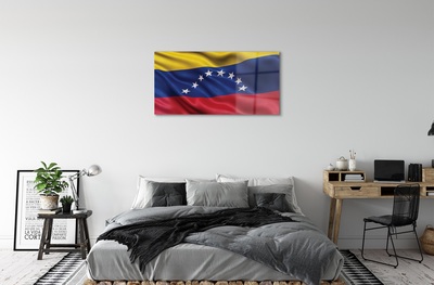 Glasbilder Venezuela flag