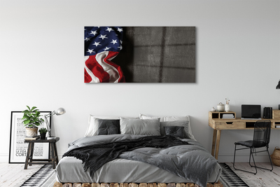 Glasbilder United states flag