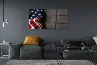 Glasbilder United states flag